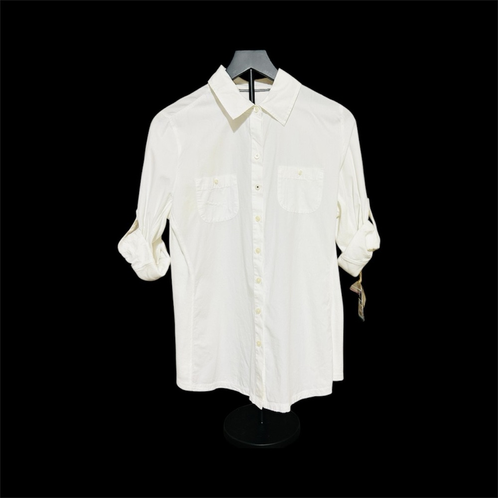 Converse Women's One - Star Long Sleeve Button Down Shirt (L) - Picture 10 of 15